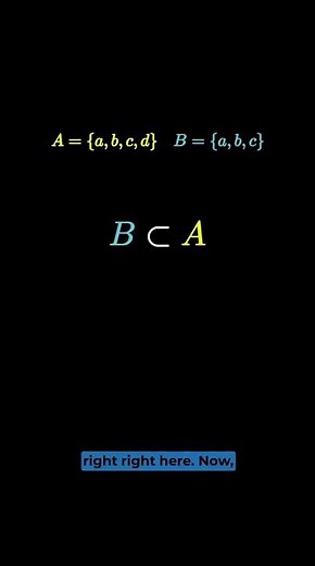 Proper vs. Improper Subsets #maths #math #settheory #shorts