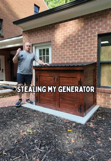 How I Secured a 350 lb Generator in a Tiny Shed