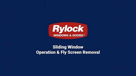 Sliding Window Operation & Fly Screen Removal