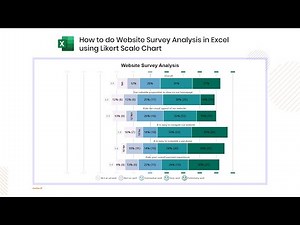 How to do Website Survey Analysis in Excel using Likert Scale Chart | Analyze Results from a Survey