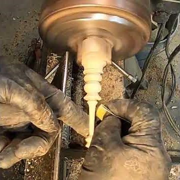 Quick And Easy Woodturning: Watch How To Create A Finial In 60 Seconds! #woodworking #wood