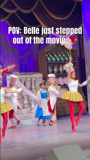 POV: Belle just stepped out of the movie. Beauty and the beast Live on stage #disney #viral #orlando