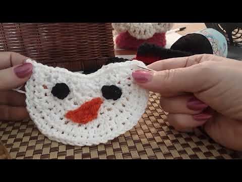 Mary Maxim Crochet Snowman Towel Tutorial