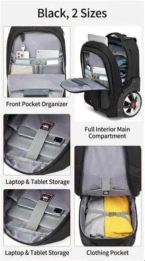 The Ultimate Rolling Travel Backpack: Pack Smarter! ✈️