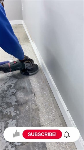 Concrete Hand Grinding #shorts #diy #satisfying