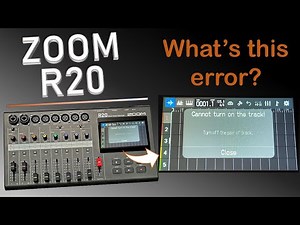ZOOM R20: Track Pair Error and Track Routing