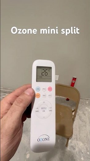 Ozone 24,000 btu mini split heat pump Celsius to Fahrenheit #fyp #minisplit #viral #heatpumps￼