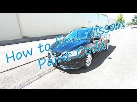 How To Find Your NISSAN PAINT CODE