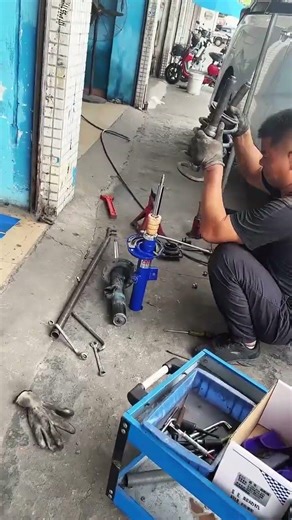 🚗 ABM Shock Absorber Upgrade 🔧 | Car Suspension Installation | Smooth&SafeDrive | AutoRepair #short