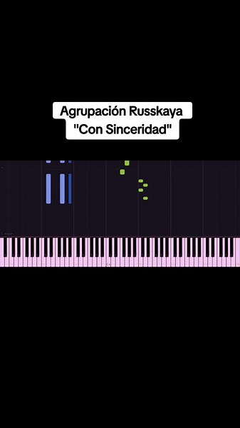 Con Sinceridad: Tutorial de Piano de Agrupación Russkaya