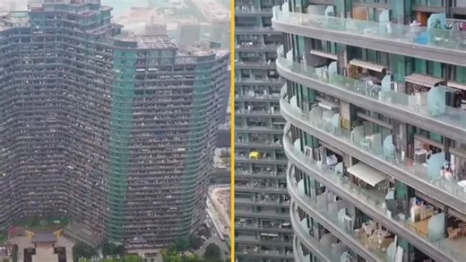 Inside the ‘eerie’ block of apartments where around 20,000 live in one building