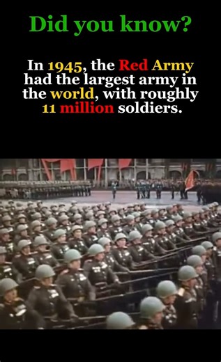 The World’s Largest Army #history #ww2