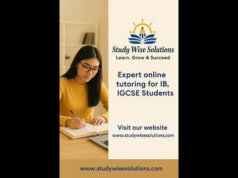 Ace IB & IGCSE from Home with StudyWise Solutions