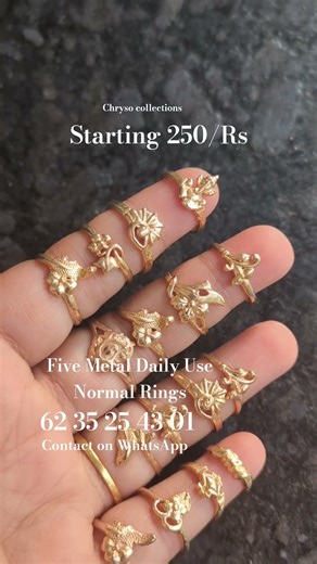 Daily Use Normal Rings ✨ contact on WhatsApp Only 🙏 #ring #panchaloharing# dailyuse #weddingjewelry