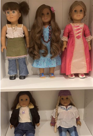my new doll shelves 🥰 #americangirl #americangirldoll #americangirlcollector