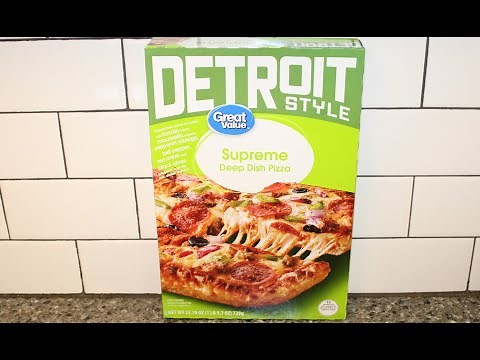 Great Value (Walmart) Detroit Style Deep Dish Supreme Pizza Review