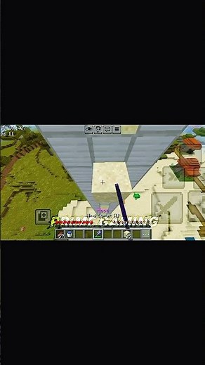 Sand and Mace MLG in MCPE #minecraft