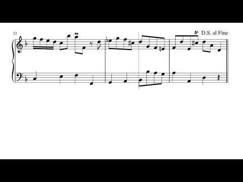 Aria: "Se l'interno" from "Tolomeo" (HWV 25 Act III No. 1) for Piano