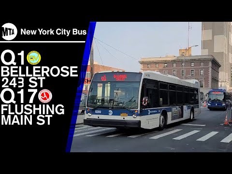 「MTA」2015 Novabus LFS Q1 and 2019 New Flyer XD40 "Xcelsior" Q17 departing 168th St Terminal