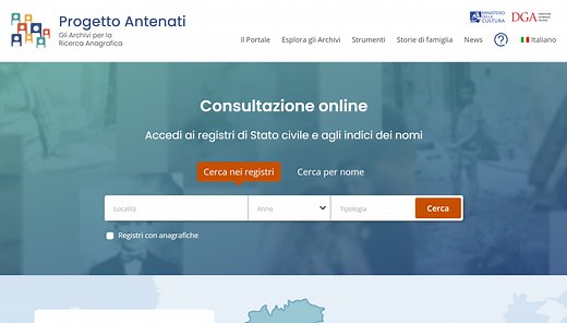 Généalogie italienne : les nouveautés du portail Antenati