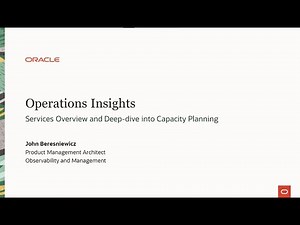 Capacity Planning & Operations Insights Automation
