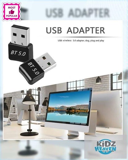 Bluetooth V5.0 Wireless USB Mini Dongle Adapter For Windows Laptop PC Universal