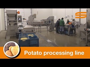 Potato peeling and cutting line - Sormac