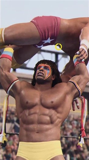 WWE 2K25 - Ultimate Warrior signature moves on "Macho Man" Randy Savage #Short