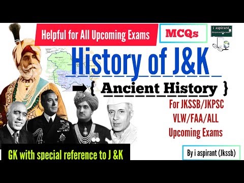MCQ On History of J&K_Ancient History |JKSSB/JKPSC/VLW/FAA/SSC/ALL Upcoming Exams | i aspirant |