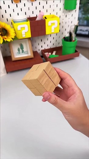 Super Relaxing Paper Fidget Cube Tutorial. #papercraft #origami #craftiq #creative #viralreels