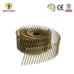 [Hot Item] China Screw Shank Pallet Coil Nails Coil Wire Nails Factory Big Cap Roll Nails