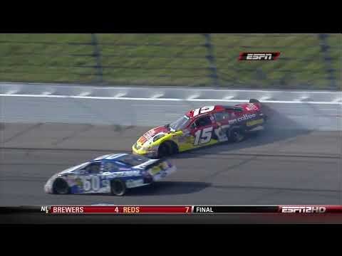 nascar Nationwide all crashes 2010 Kansas Lottery 300