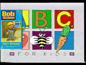 Opening And Closing To Bob The Builder Bob's Birthdays 2000 VHS Australia
