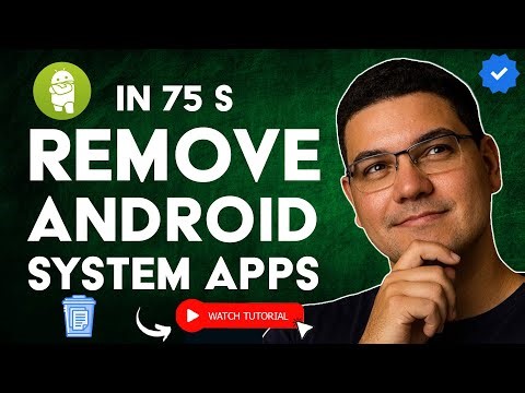 How to UNINSTALL Preinstalled APPLICATIONS on ANDROID without ROOT in 75 S