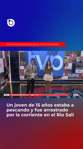 INTENSA BÚSQUEDA DE UN ADOLESCENTE ARRASTRADO POR EL RÍO SALÍ 🌊🚨 🚨 Momentos de profunda preocupación se viven en el sur tucumano por la desaparición de un adolescente de 15 años en la zona de Bella Vista. El joven fue arrastrado por la corriente del río Salí mientras se encontraba pescando. 🌊 Equipos de rescate y fuerzas de seguridad trabajan intensamente en el lugar para dar con el paradero del menor. Familiares y vecinos acompañan el operativo con gran angustia y expectativa. 📺 Canal 10 T