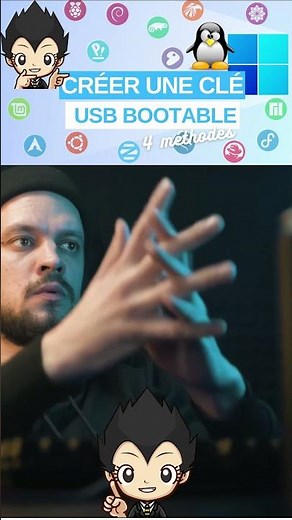 🔑 CREER UNE CLE USB BOOTABLE ! 4 METHODES #shorts #linux #windows