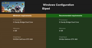 Biped Configuration requise 2025 - Testez votre PC 🎮