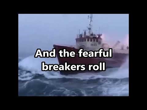Jesus Savior Pilot Me Walt Mills With Lyrics and Ship in Heavy Seas
