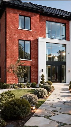 Modern Brick & Stucco Estate | Luxury Exterior Inspiration