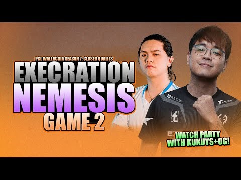 EXECRATION vs NEMESIS GAME 2 - WATCH PARTY WITH KUKUYS + OG - PGL Wallachia S7 Closed Qualifs
