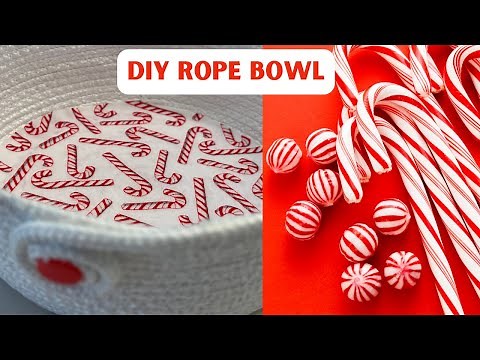 How To Sew A Rope Basket Easy Gift Idea Project