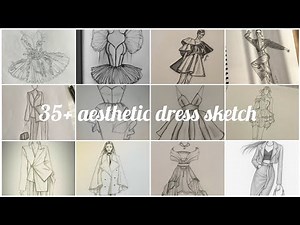 35+Dreamy Dress Sketch Ideas to InspireYour Creativity #aesthetic