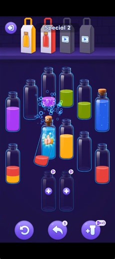 Water Sort Puzzle Hard Level | Can You Solve This? #hardlevel #puzzlegame #watersortpuzzle #shorts