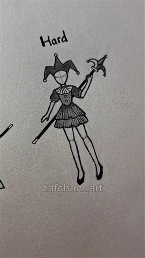 How to draw body (Clown) Easy to Hard ✨️ #drawing #tutorial #howtodraw #art #shorts