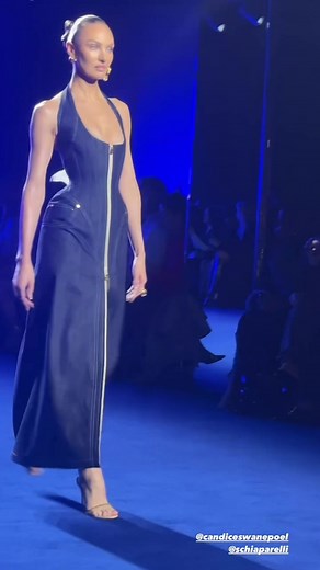 Candice Swanepoel Schiaparelli Jeans Collection | Fashion Show Highlights