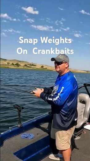 Using snap weights on crankbaits for walleyes. #fishing #fish #fishinglife #walleye #fishingtips