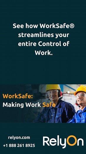 Want to know more about our control of work system visit our website https://relyon.com/digital/applications/worksafe | RelyOn U.S. | Facebook