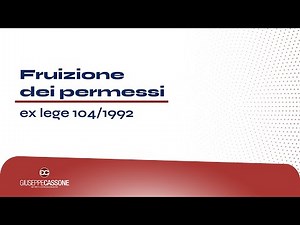 Fruizione dei permessi ex lege 104/1992