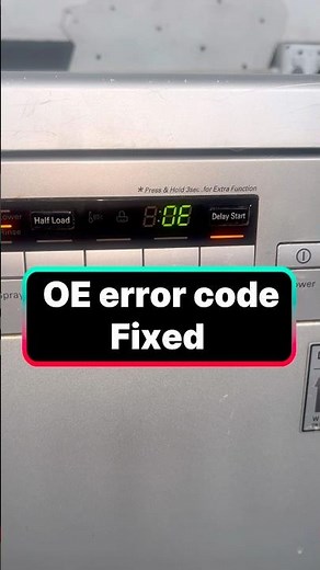 How To Fix Oe Error On Lg Dishwasher #applianceknowledge #lgdishwasher #diy