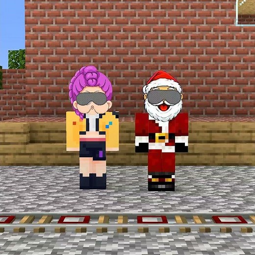 Sprunki Rumi and Sprunki Santa Claus guess the character in the box to level up their rank! 😄😁